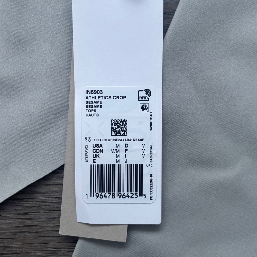 ADIDAS X FEAR OF GOD | Athletics Base Layer Crop Scuba Hoody in Sesame Sz Medium - Picture 7 of 14